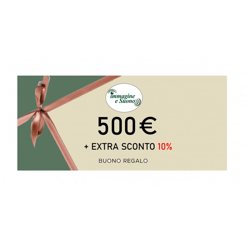 500 Euro + Extra Sconto 10%