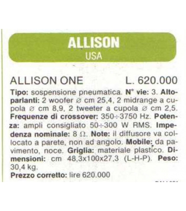 Allison ONE