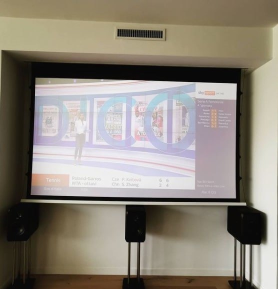 Videoproiezione in villa nella collina torinese
