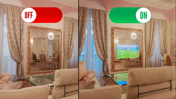 Mirror TV in un appartamento nel centro di Torino