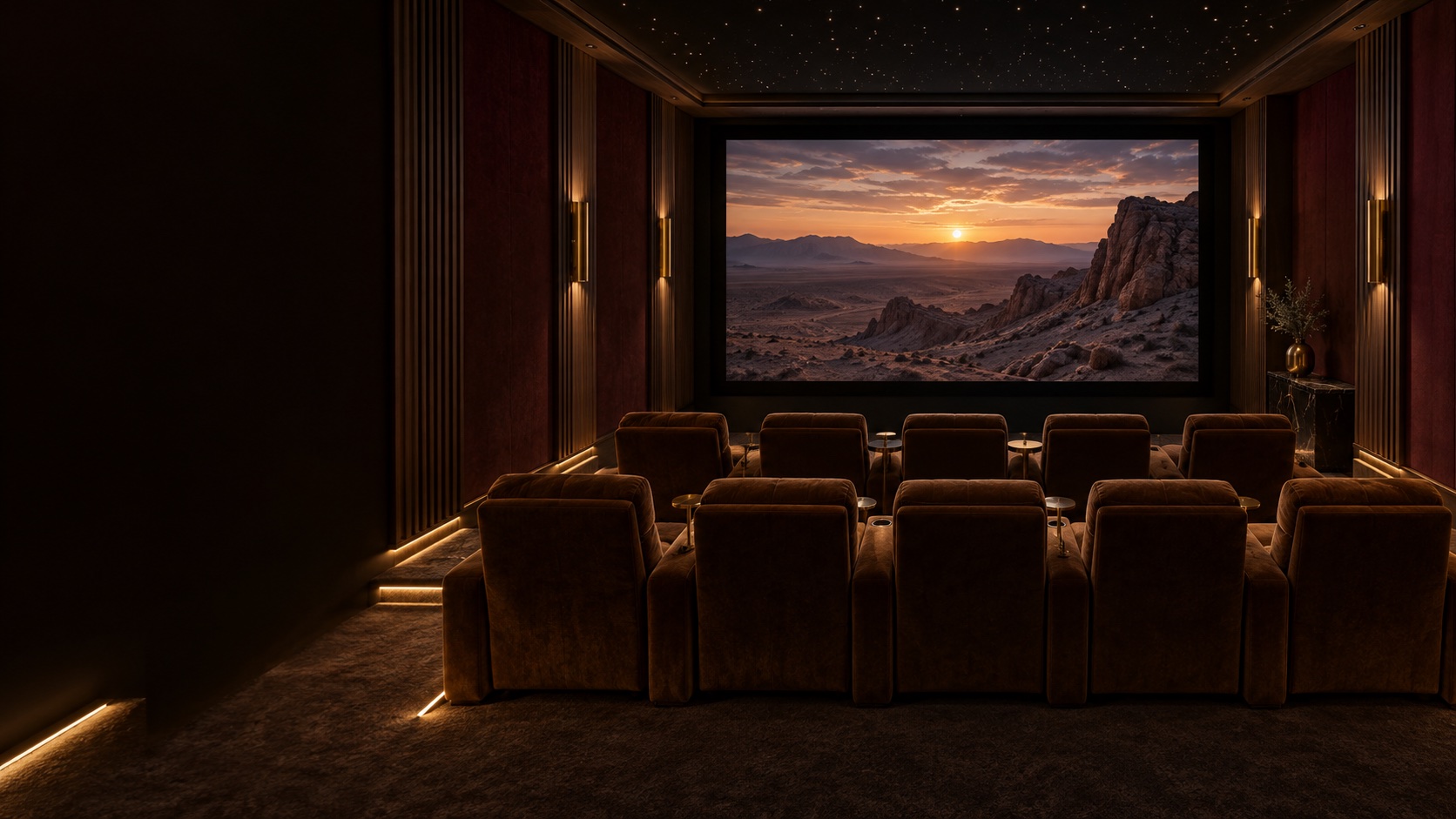 Concept di sala cinema; le foto dei progetti sono disponibili nell’archivio